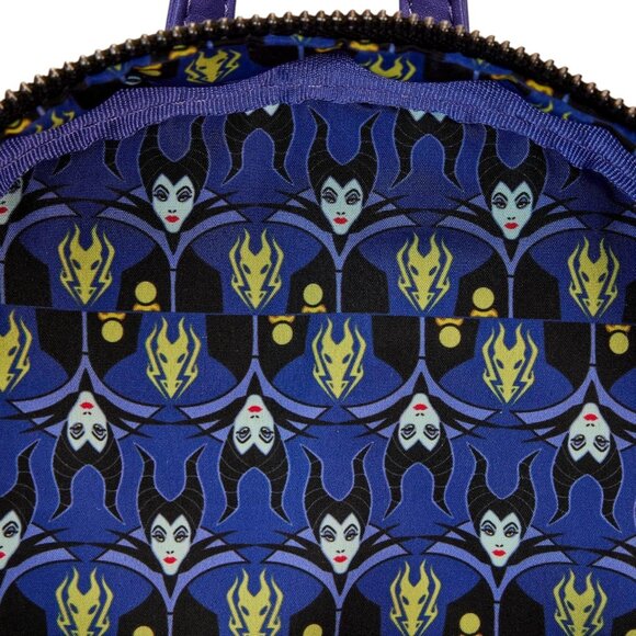 Loungefly Disney Maleficent Dragon Lenticular Glow in The Dark Mini Backpack main image 6